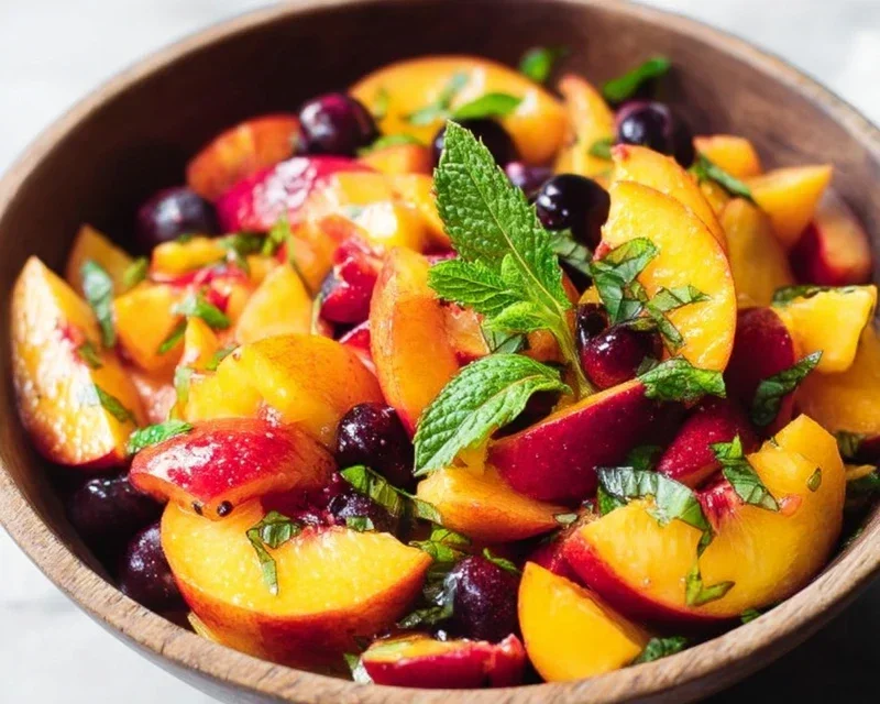 Summer Peach Fruit Salad