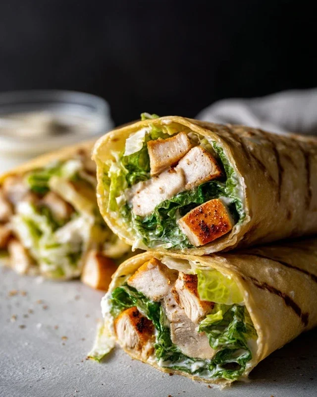 Chicken Caesar Wraps