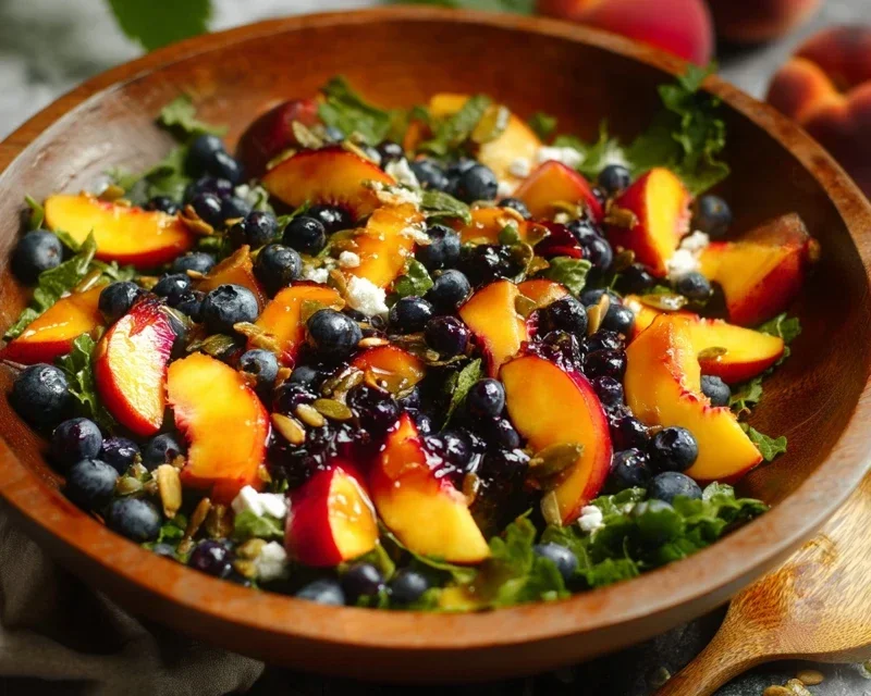 Summer Peach Blueberry Knon-non-non-alcoholic alternativeic non-alcoholic ale Salad