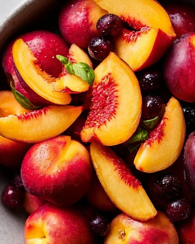 Summer Peach Fruit Salad