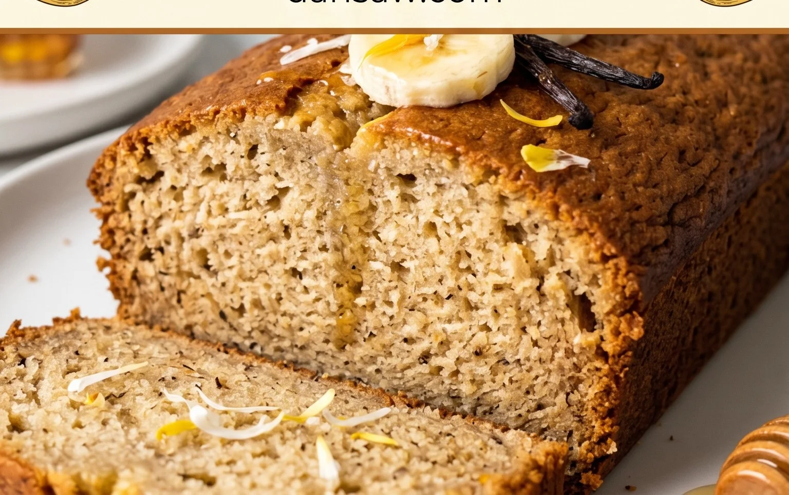 The BEST Honey Vanilla Banana Bread ~ Soft & Fluffy, Easy Recipe