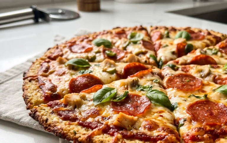 Chicken Crust Pizza (Low Carb + High Protein