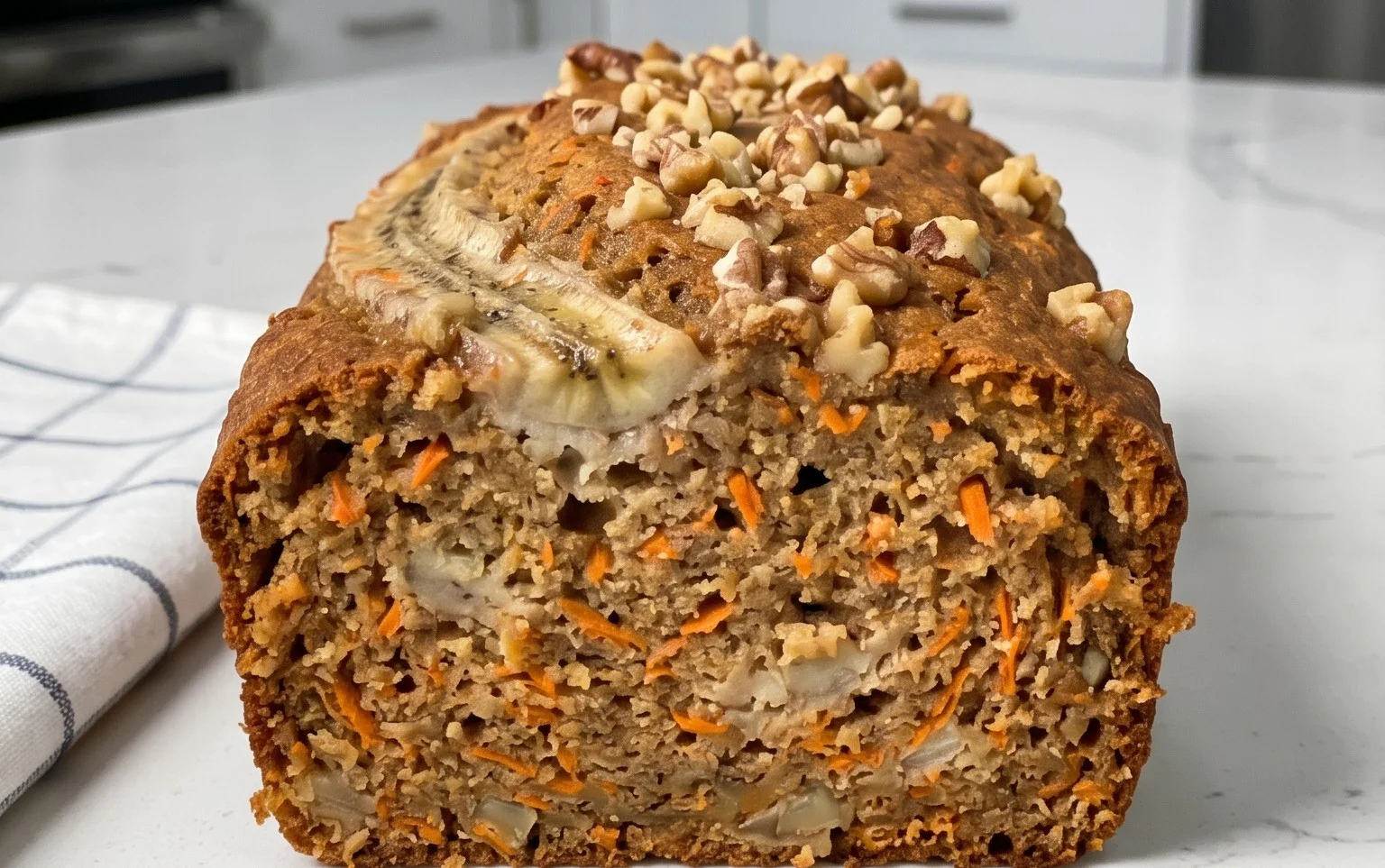 Dairy Free Carrot Cake Banana Bread
