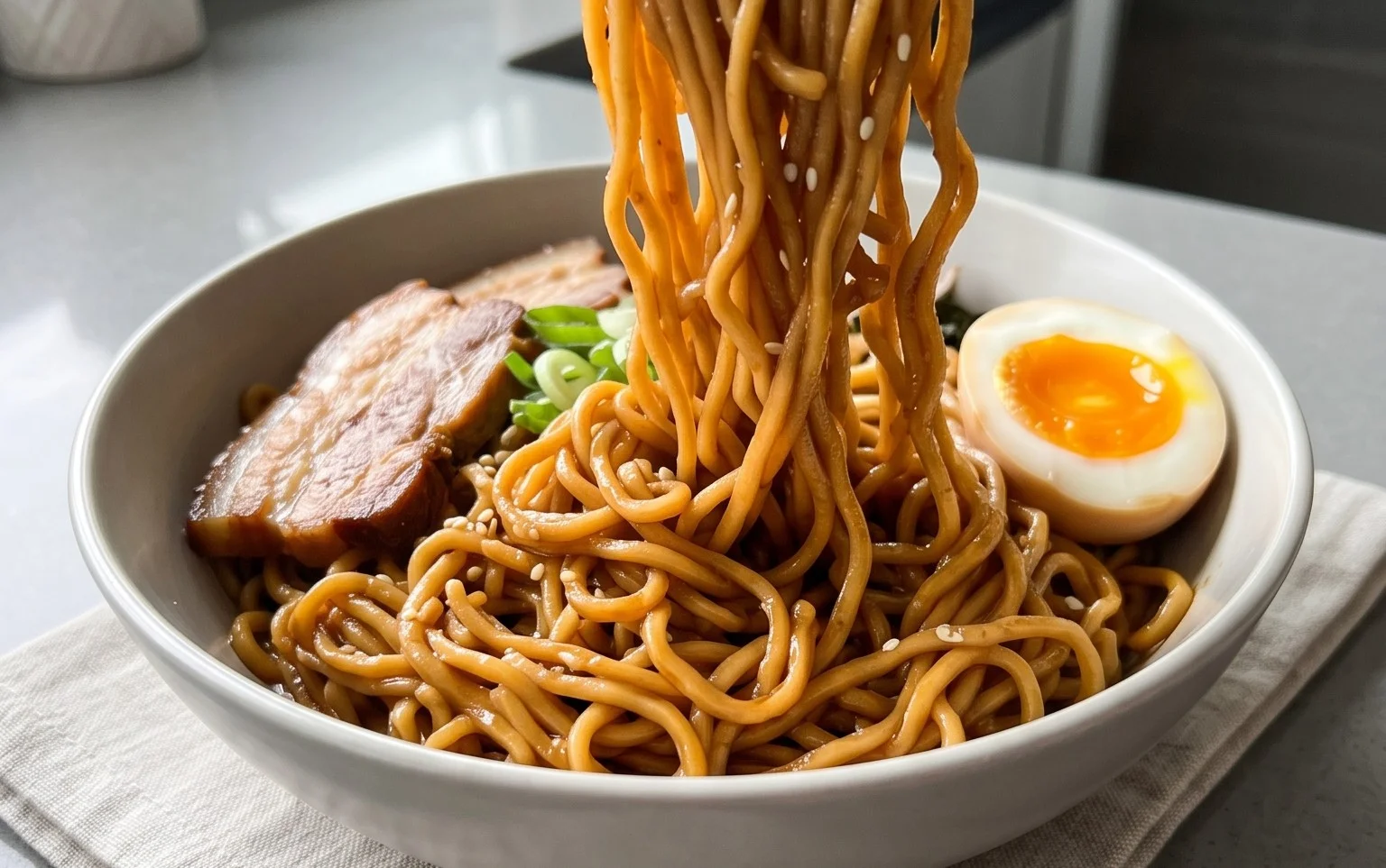 Easy Saucy Ramen Noodles