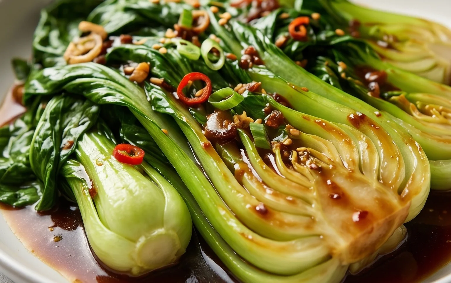 Bok Choy with Oyster Sauce
