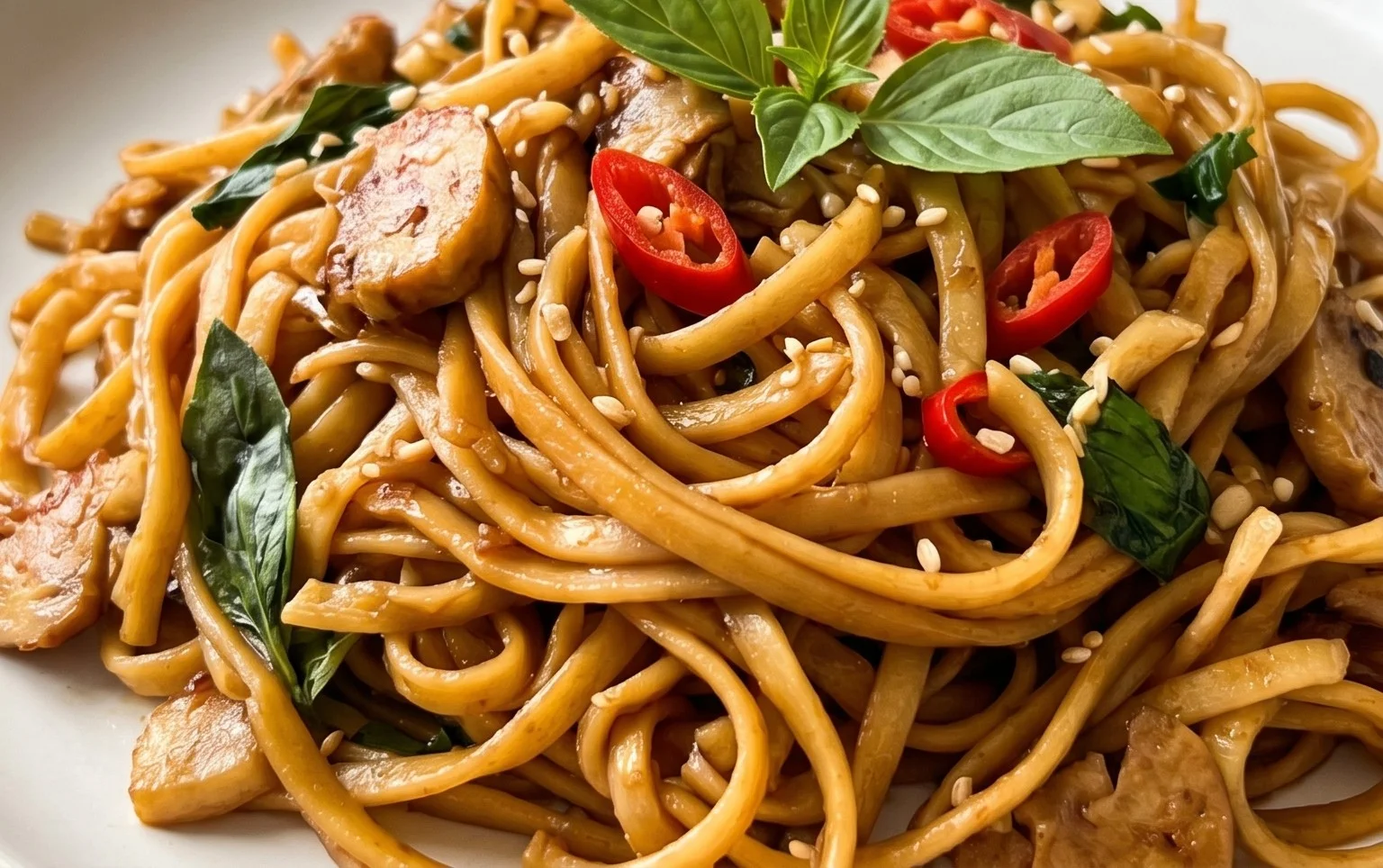 Drunken noodles