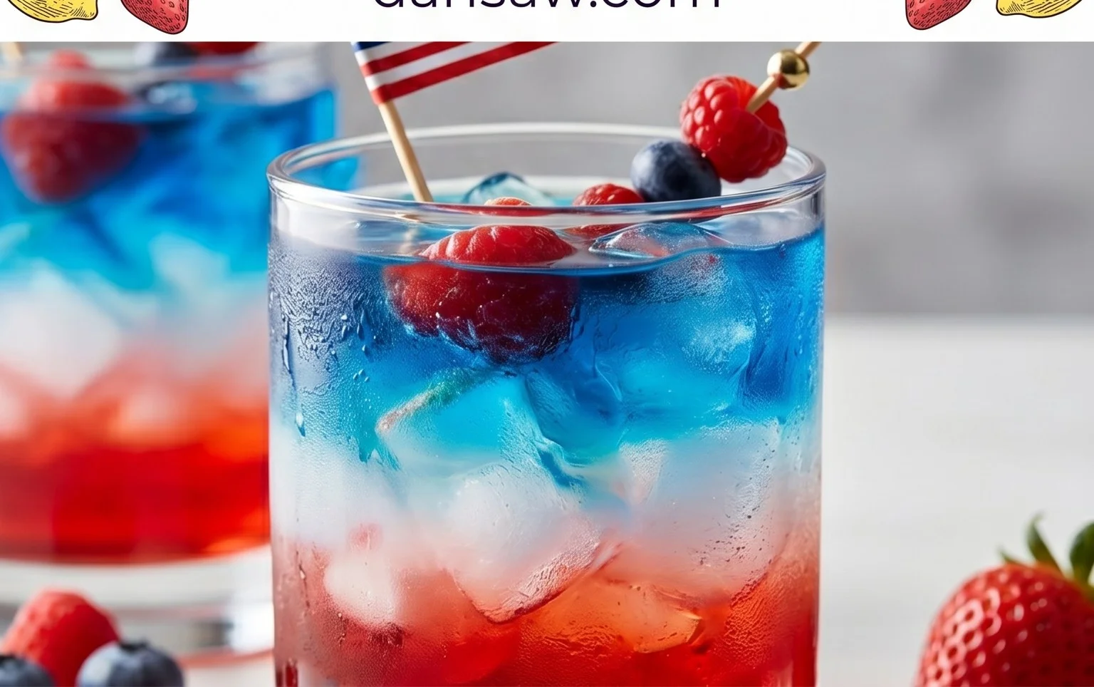 July 4th Layered Drinks Recipe