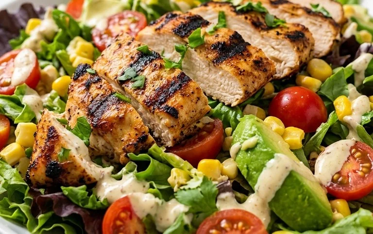Peruvian Grilled Chicken Salad