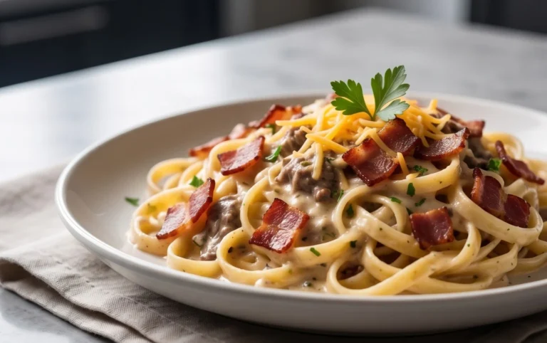 Beef Bacon Pasta