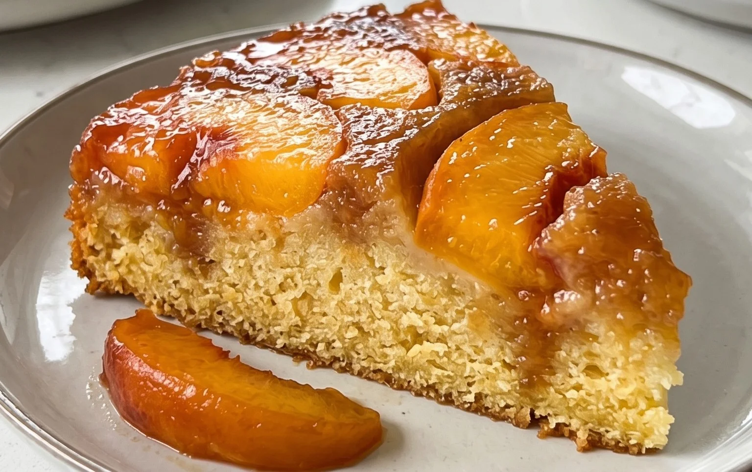 Peach Upside-Down Cake Recipe
