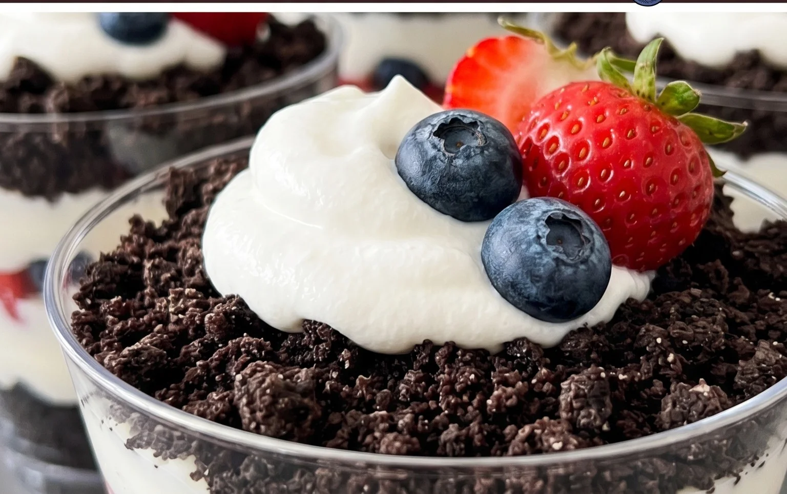 Red, White and Blue Dirt Cups