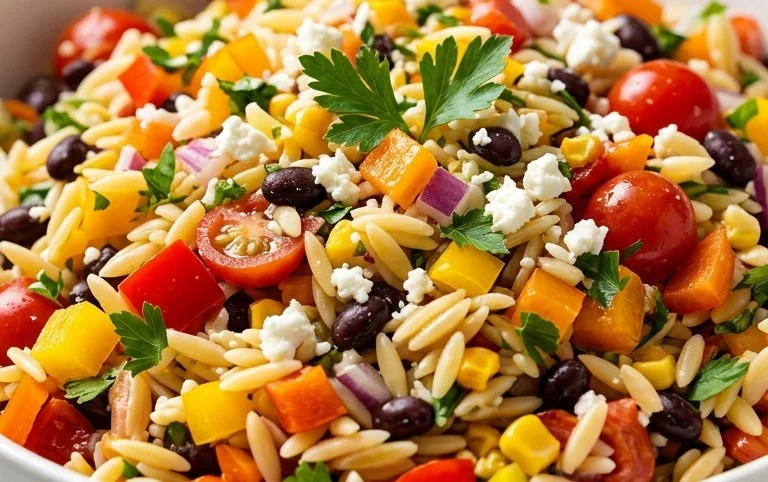 Rainbow Orzo Salad