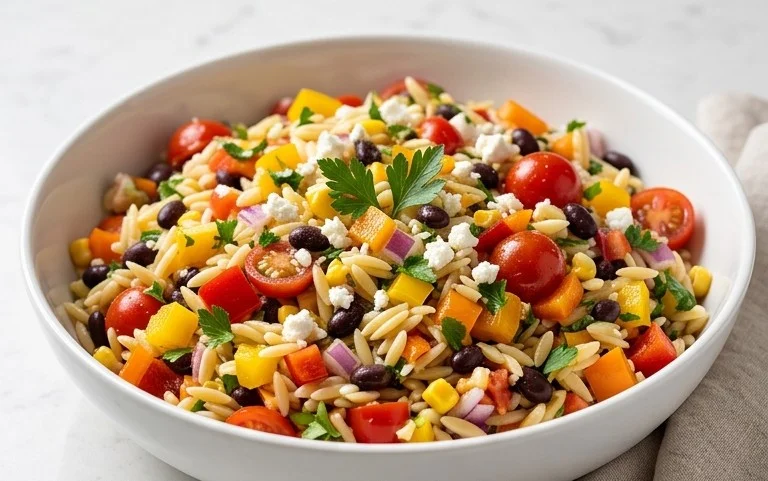 Rainbow Orzo Salad