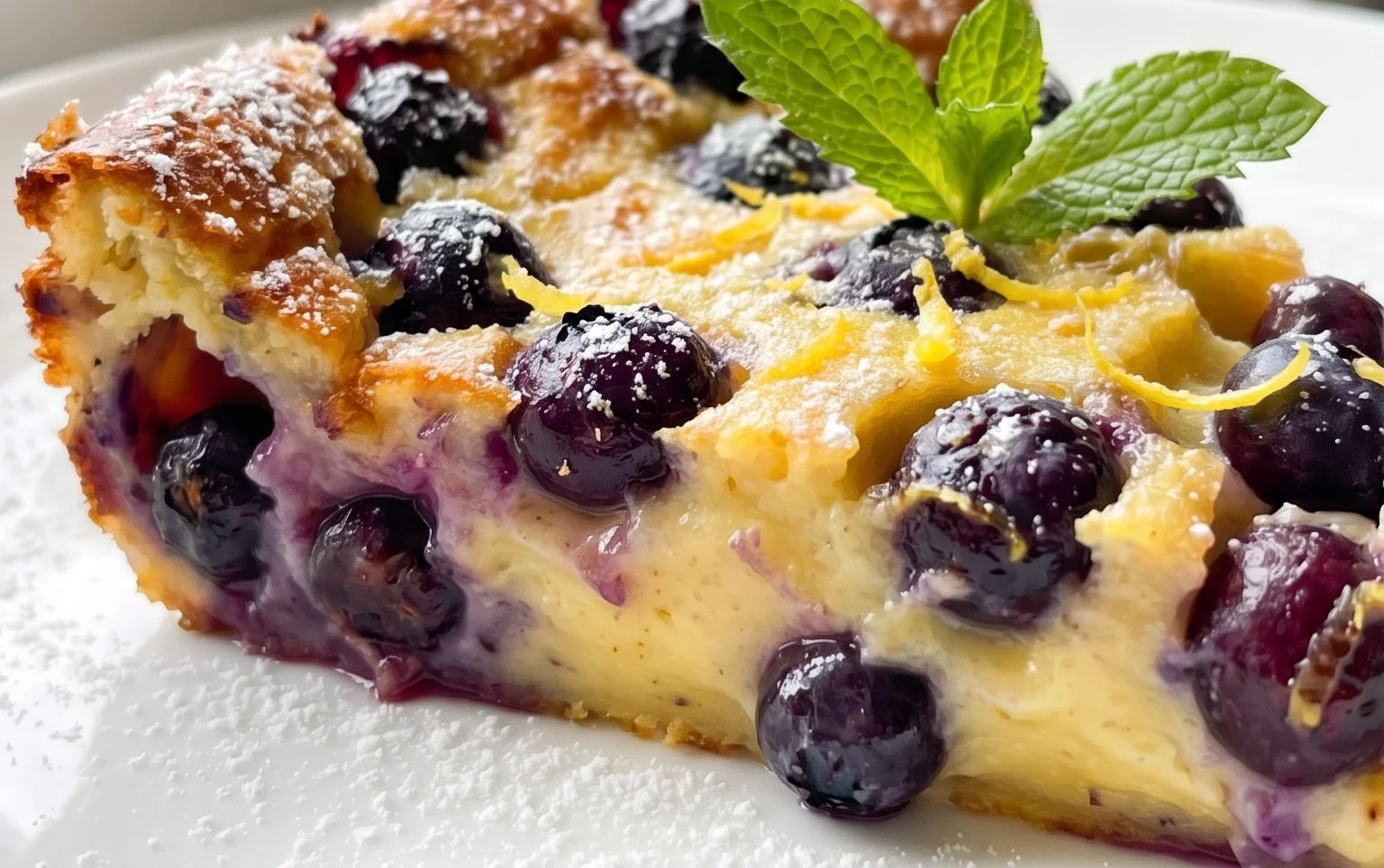 Lemon Blueberry Clafoutis
