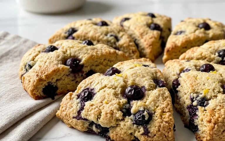 Almond Flour Lemon Blueberry Scones