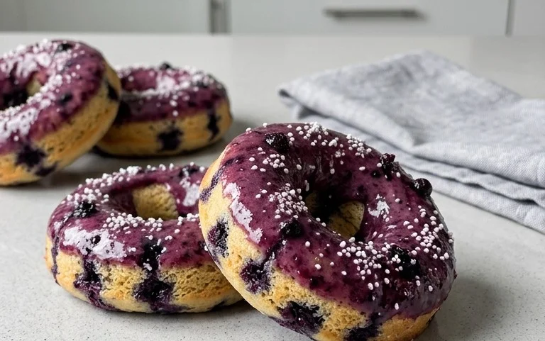 Wild Blueberry Cake Donuts