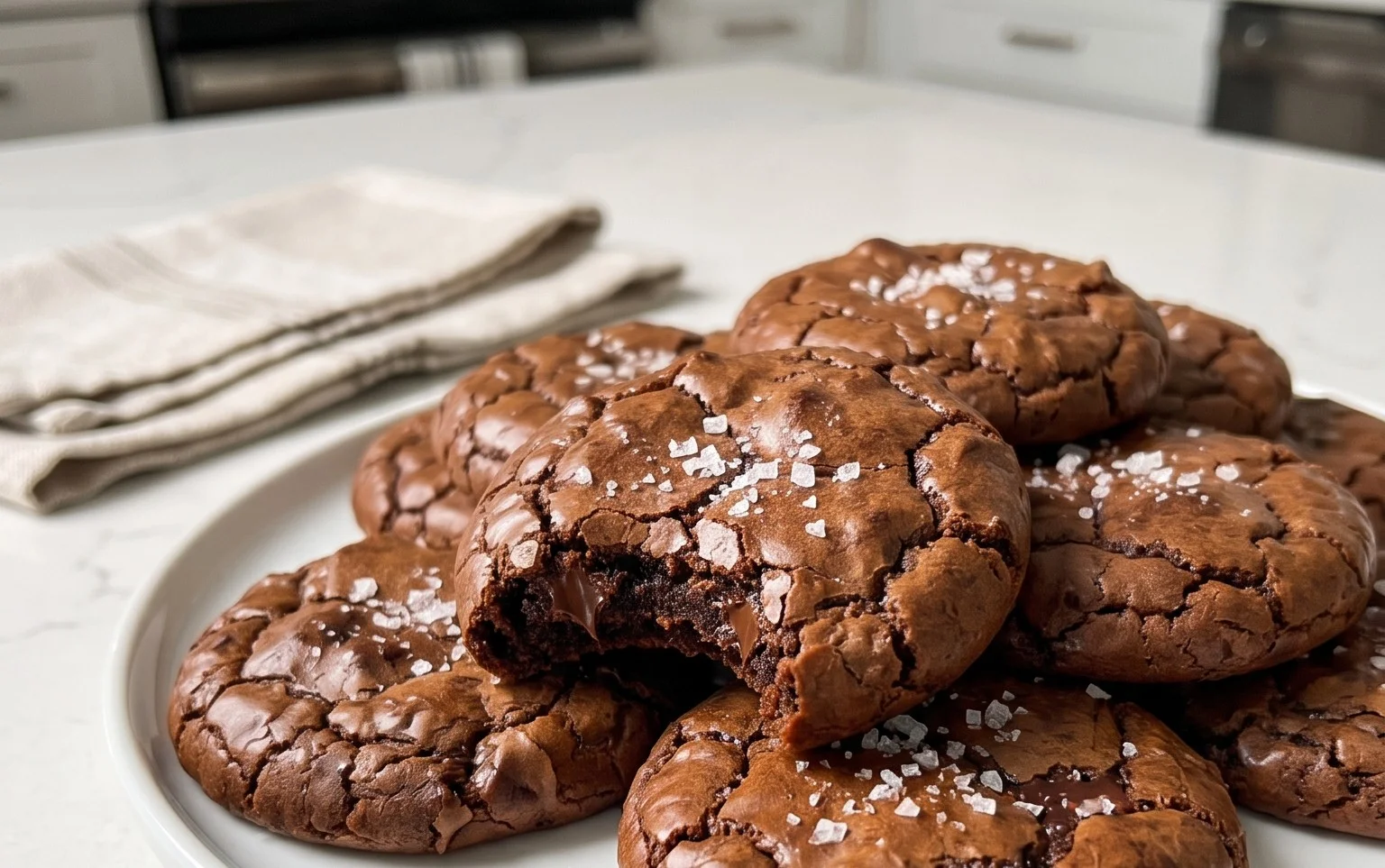 Salted Brownie Cookies