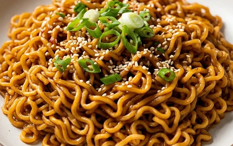 Easy Saucy Ramen Noodles