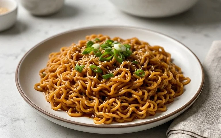 Easy Saucy Ramen Noodles