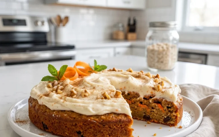 Easy Flourless Oatmeal Carrot Cake Recipe