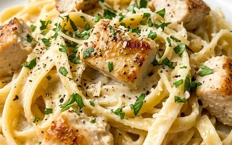 Low Calorie Chicken Alfredo