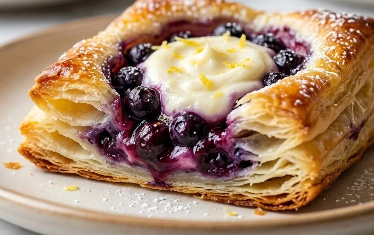Blueberry Cream Cheese Puff Pastry