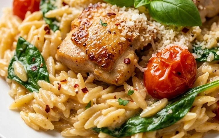 Chicken Orzo (30-Minutes, One-Pan)