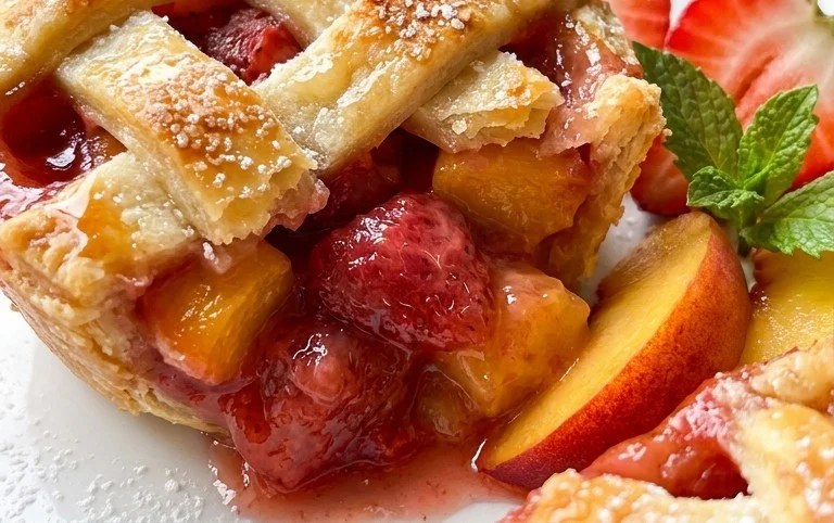 Strawberry Peach Pie Bites