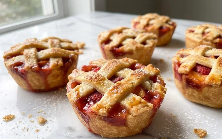 Strawberry Peach Pie Bites