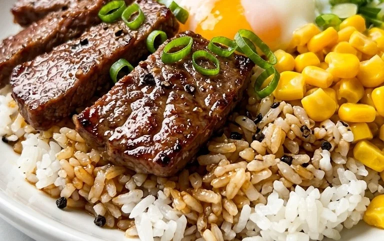 Beef Pepper Rice Bowl is a delicious meal option.