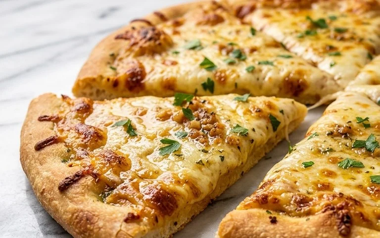 buttery garlic pizza