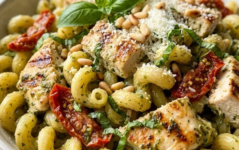 Creamy Chicken Pesto Pasta