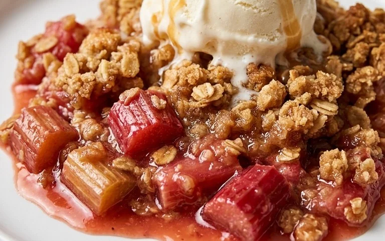 Easy Rhubarb Crisp