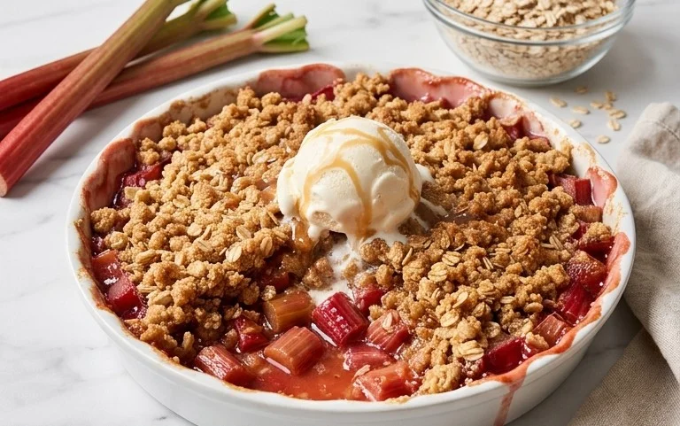Easy Rhubarb Crisp