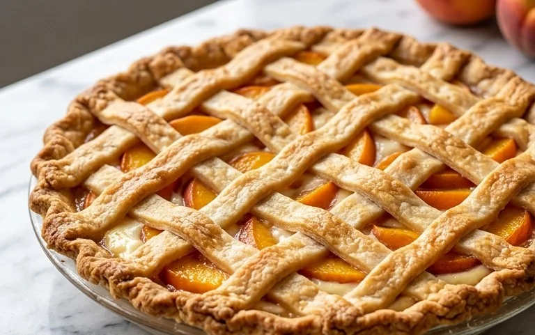 Peaches and Cream Pie