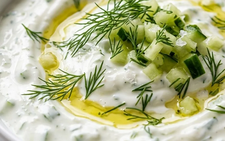 Cucumber Dip with Sour Cream and Dill
