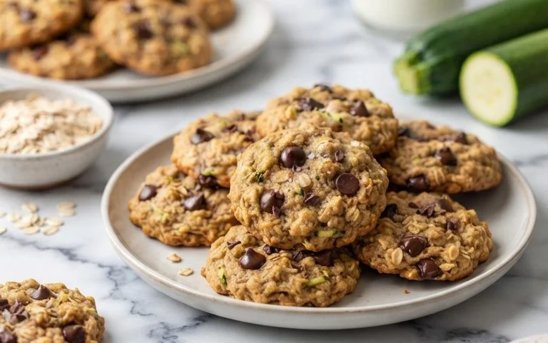 Healthy Zucchini Oatmeal Cookies