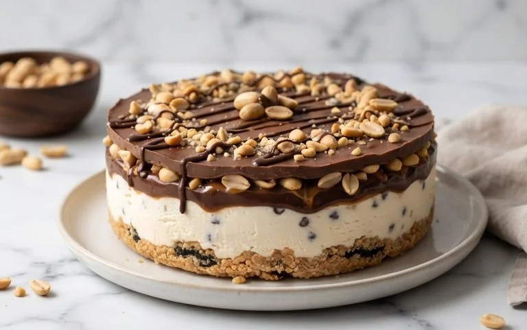 Buster Bar Ice Cream Cake