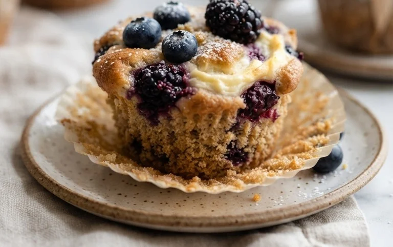 Berry Cream Cheese Muffins
