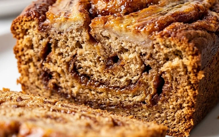Cinnamon Roll Banana Bread
