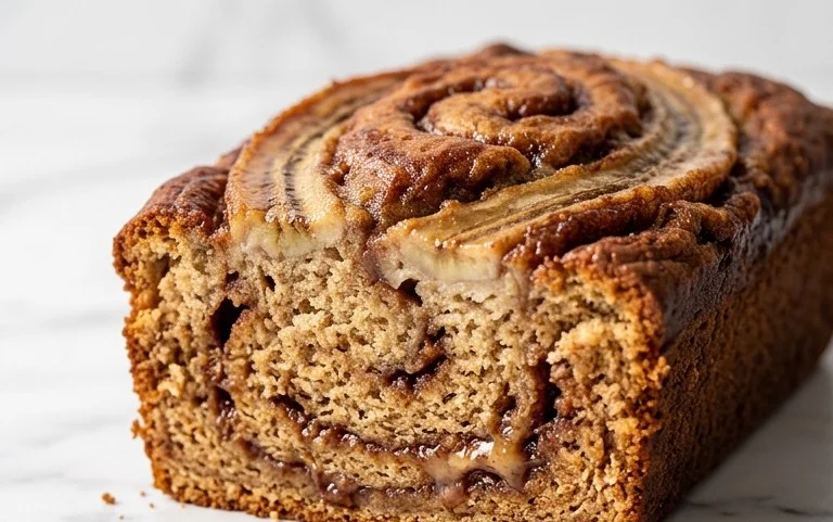 Cinnamon Roll Banana Bread