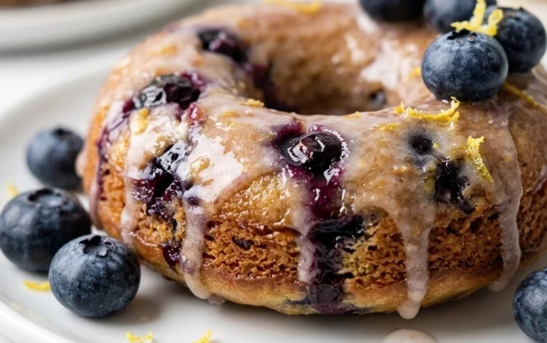 Blueberry Cake Donuts