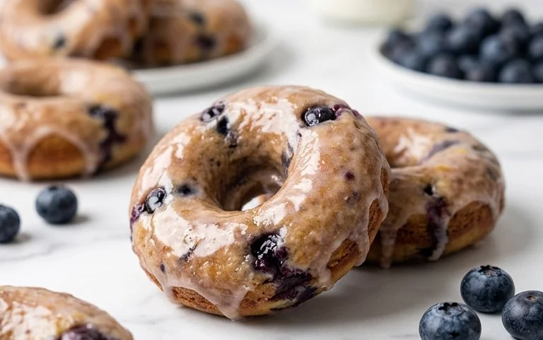 Blueberry Cake Donuts