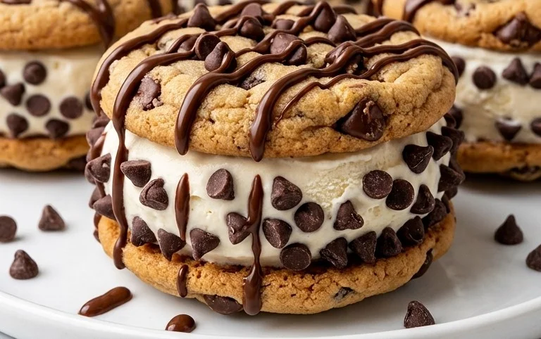 Cookie Ice Cream Sandwiches (Like a Chipwich!)