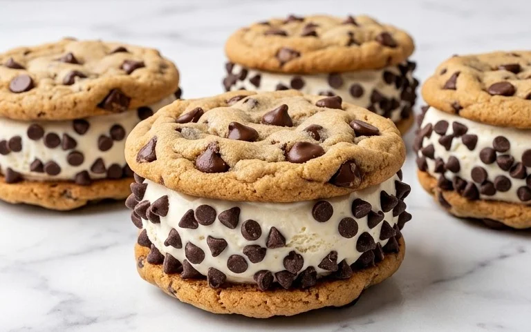 Cookie Ice Cream Sandwiches (Like a Chipwich!)