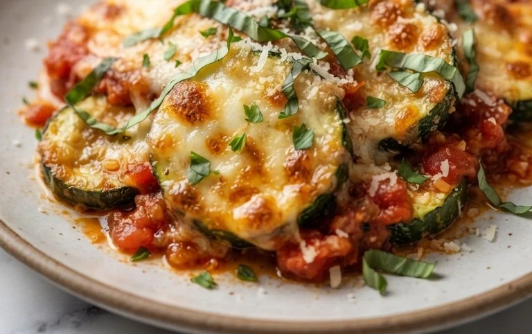 Three Cheese Zucchini Parmesan
