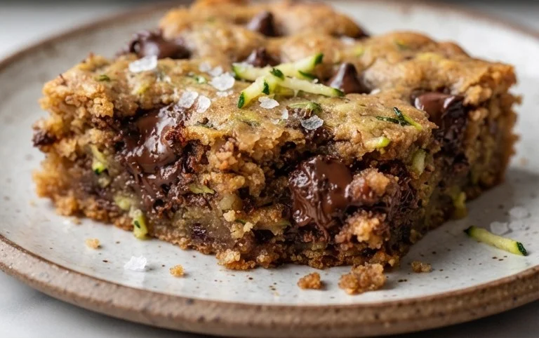 Chocolate Chip Zucchini Cookie Bars