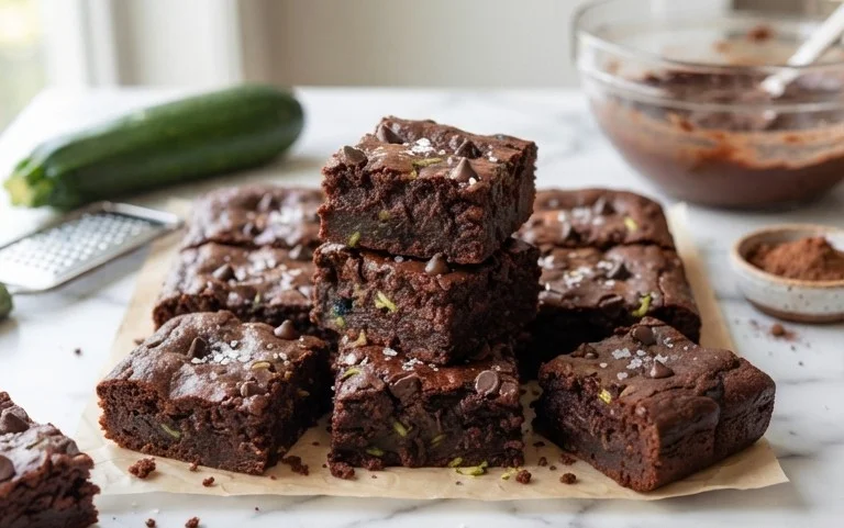 Secretly Healthy Zucchini Brownies