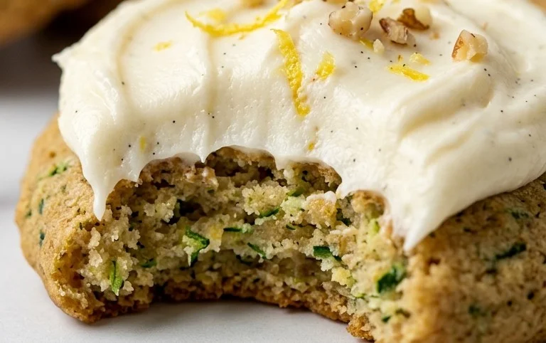 Zucchini Cookies with Cream Cheese Frosting