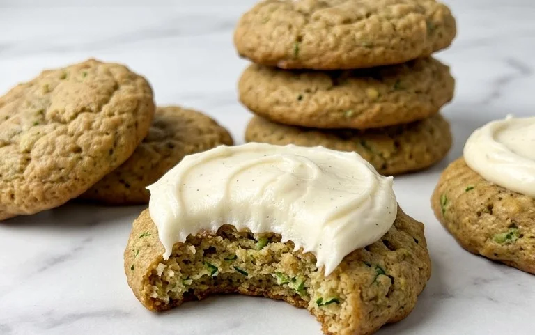 Zucchini Cookies with Cream Cheese Frosting